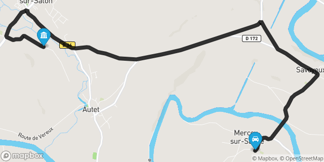 Itinéraire vers Dampierre-sur-Salon