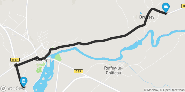 Itinéraire vers Marnay