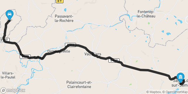 Itinéraire vers Saint-Loup-sur-Semouse