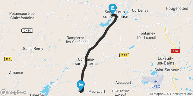 Itinéraire vers Saint-Loup-sur-Semouse
