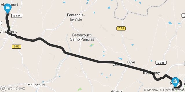 Itinéraire vers Saint-Loup-sur-Semouse