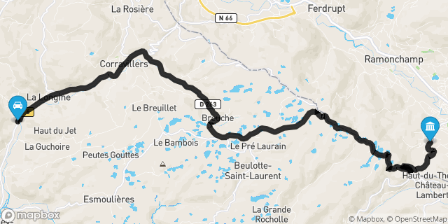 Itinéraire vers Le Thillot