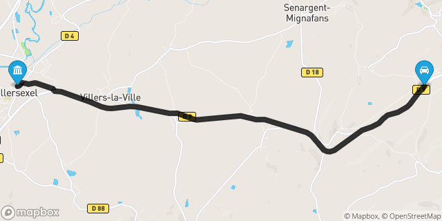 Itinéraire vers Villersexel