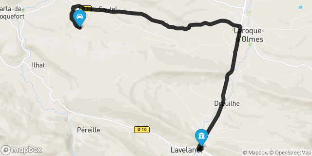 Itinéraire vers Lavelanet