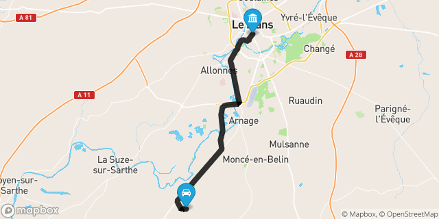 Itinéraire vers Le Mans