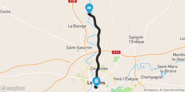 Itinéraire vers Le Mans