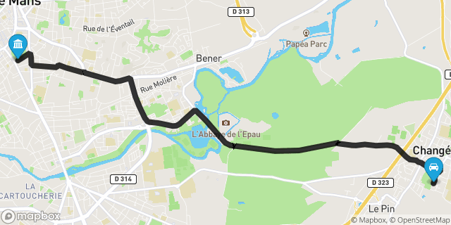 Itinéraire vers Le Mans