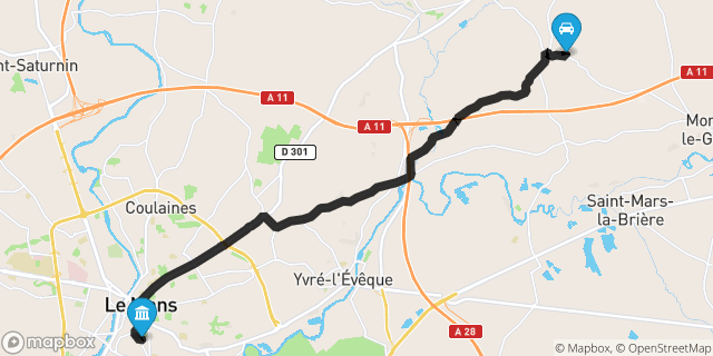 Itinéraire vers Le Mans