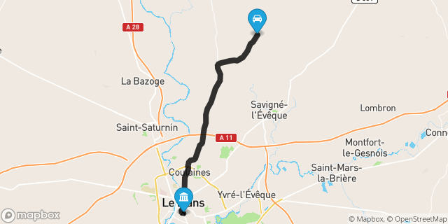 Itinéraire vers Le Mans