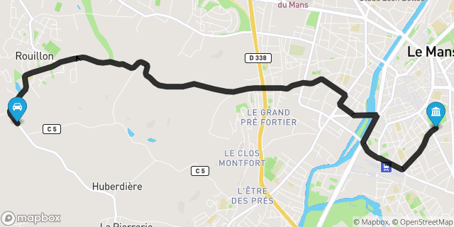Itinéraire vers Le Mans