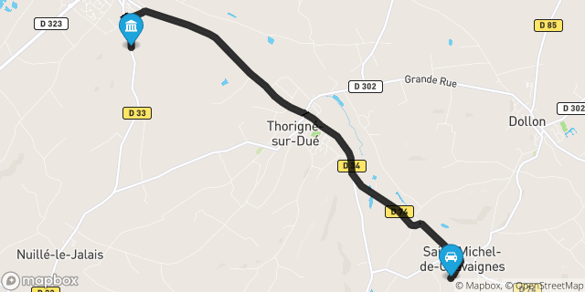 Itinéraire vers Connerré