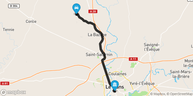 Itinéraire vers Le Mans
