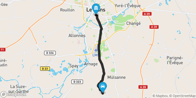 Itinéraire vers Le Mans