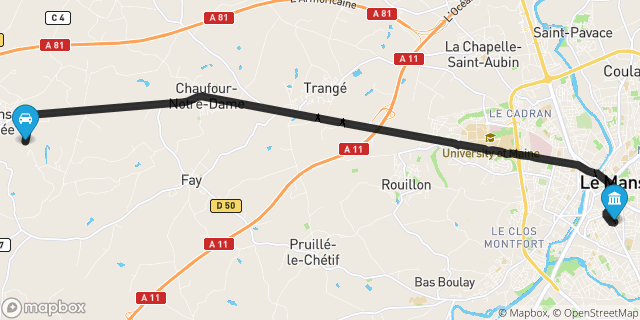 Itinéraire vers Le Mans