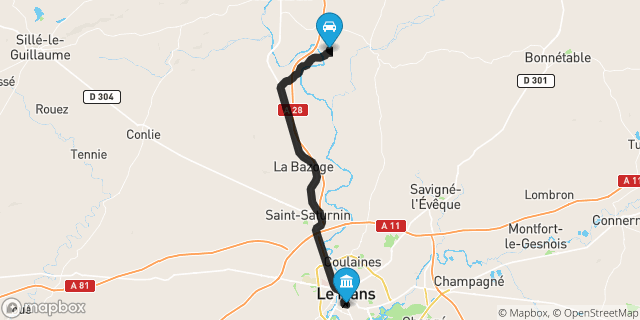 Itinéraire vers Le Mans
