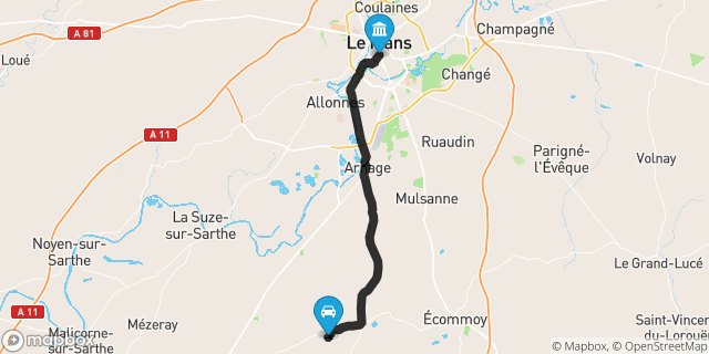 Itinéraire vers Le Mans
