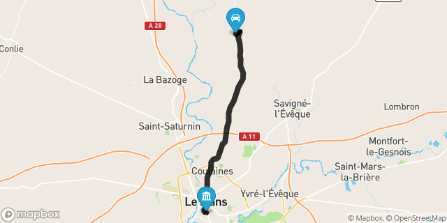 Itinéraire vers Le Mans