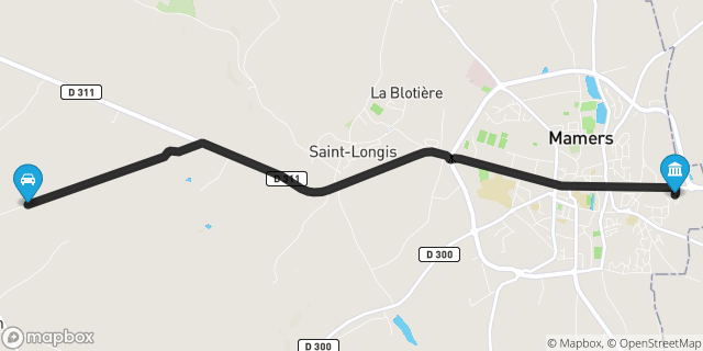 Itinéraire vers Mamers