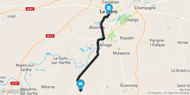 Itinéraire vers Le Mans
