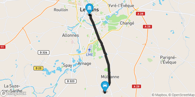 Itinéraire vers Le Mans