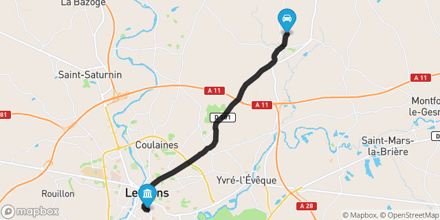 Itinéraire vers Le Mans