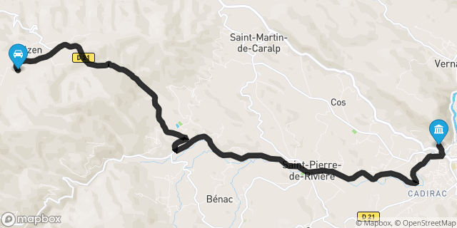 Itinéraire vers Foix