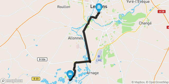 Itinéraire vers Le Mans