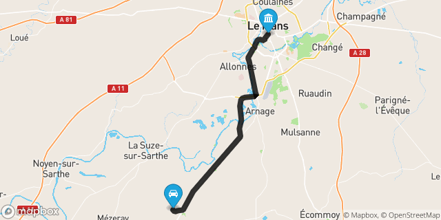 Itinéraire vers Le Mans