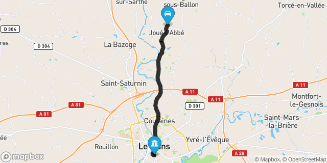 Itinéraire vers Le Mans