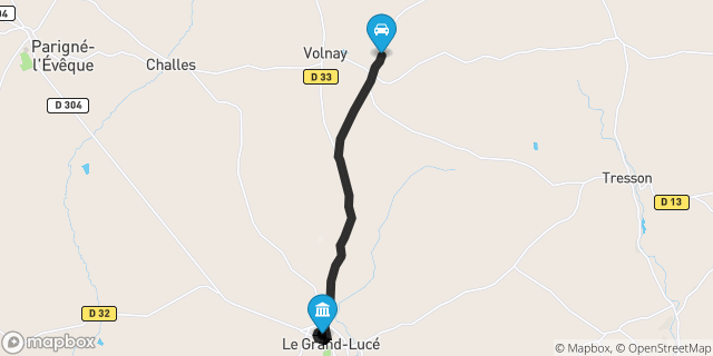 Itinéraire vers Le Grand-Lucé