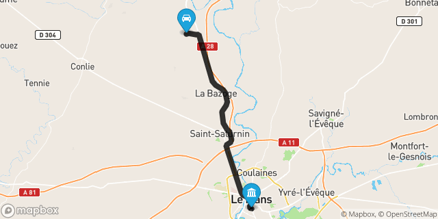 Itinéraire vers Le Mans