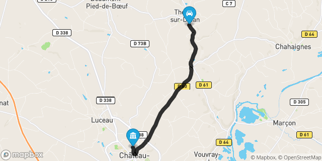 Itinéraire vers Château-du-Loir