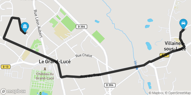 Itinéraire vers Le Grand-Lucé