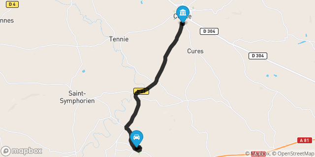 Itinéraire vers Conlie