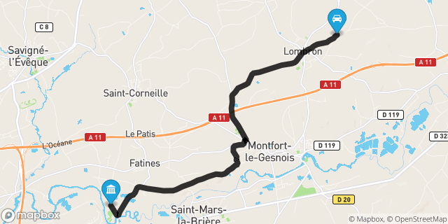Itinéraire vers Champagne