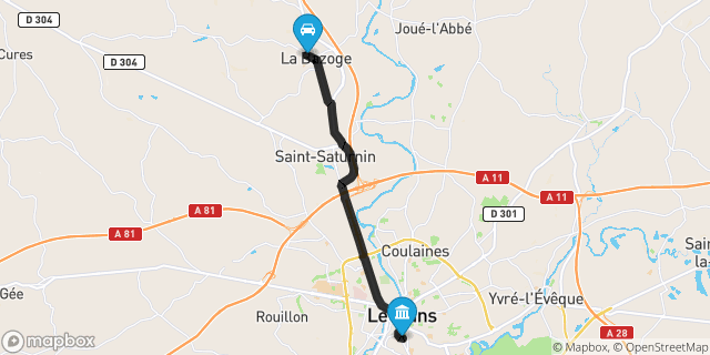 Itinéraire vers Le Mans