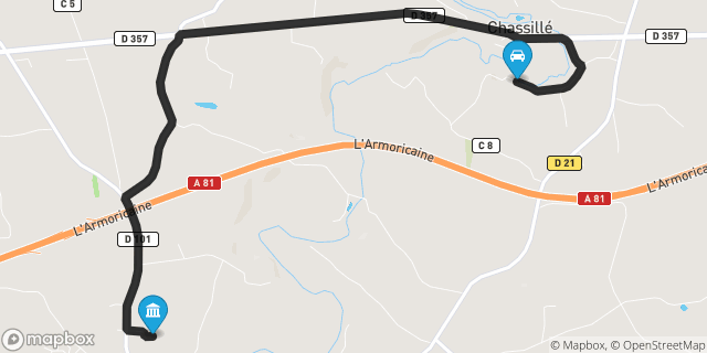 Itinéraire vers Loué