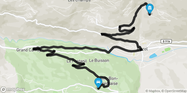 Itinéraire vers Bozel