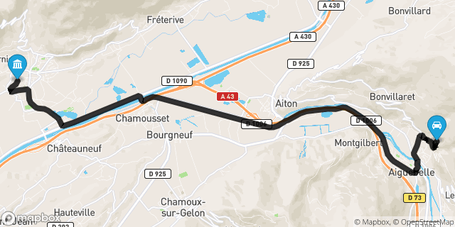 Itinéraire vers Saint-Pierre-d'Albigny