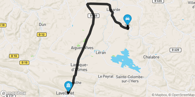 Itinéraire vers Lavelanet