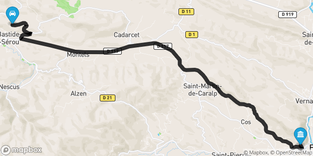 Itinéraire vers Foix