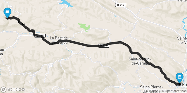 Itinéraire vers Foix