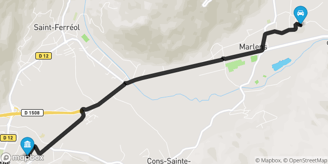 Itinéraire vers Faverges