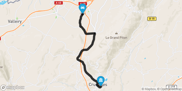 Itinéraire vers Cruseilles
