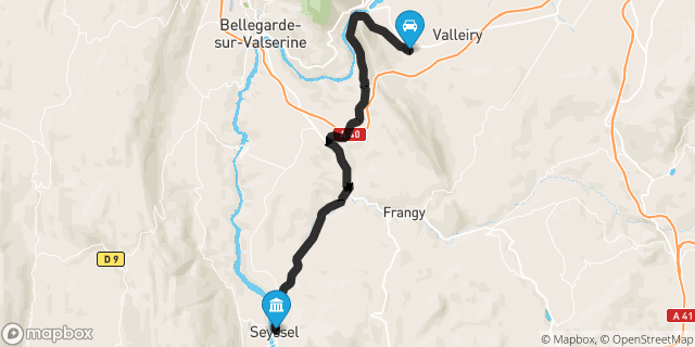 Itinéraire vers Seyssel
