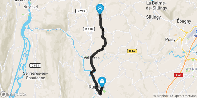 Itinéraire vers Rumilly