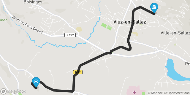 Itinéraire vers Viuz-en-Sallaz