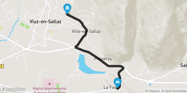 Itinéraire vers Viuz-en-Sallaz