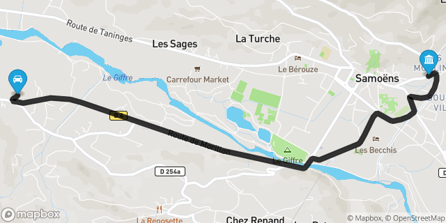 Itinéraire vers Samoëns