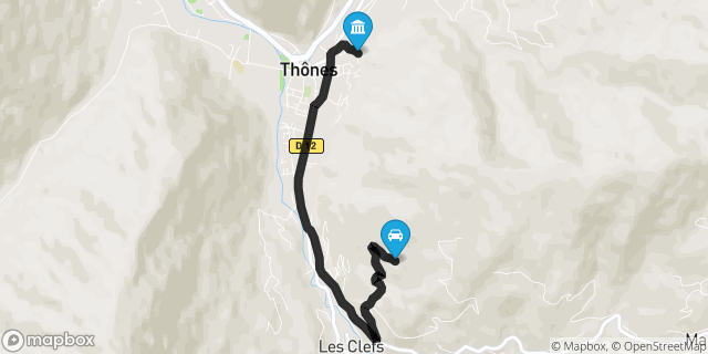 Itinéraire vers Thônes